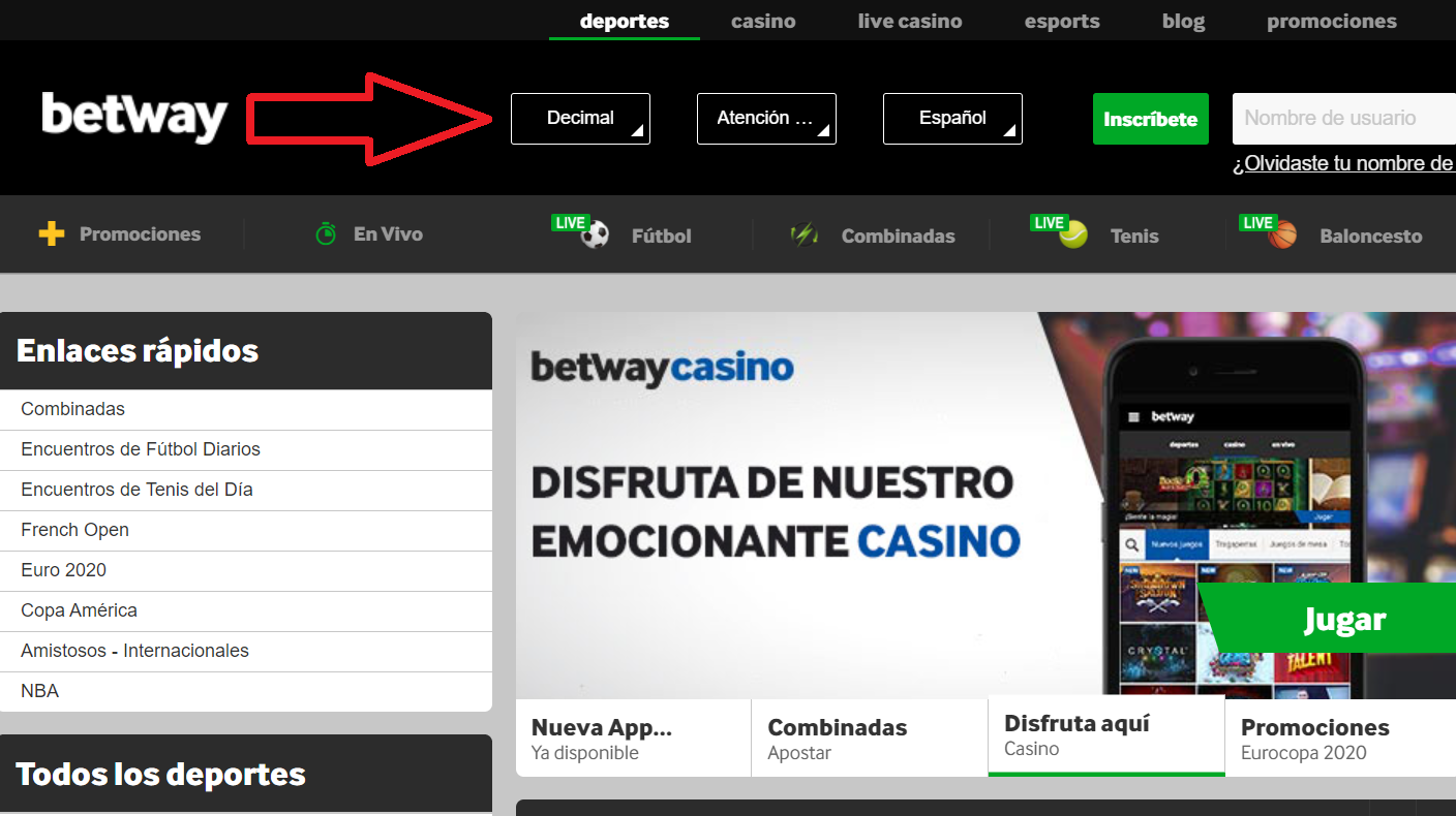 ¿Qué hacer en el caso del error en Betway online casino login?